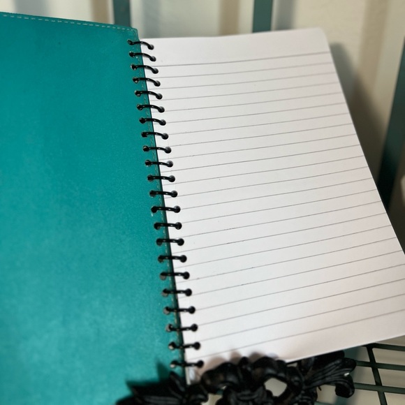 New Tooled Genuine Leather Diary Journal Notebook Boho Western Skull Turquoise - Picture 2 of 3